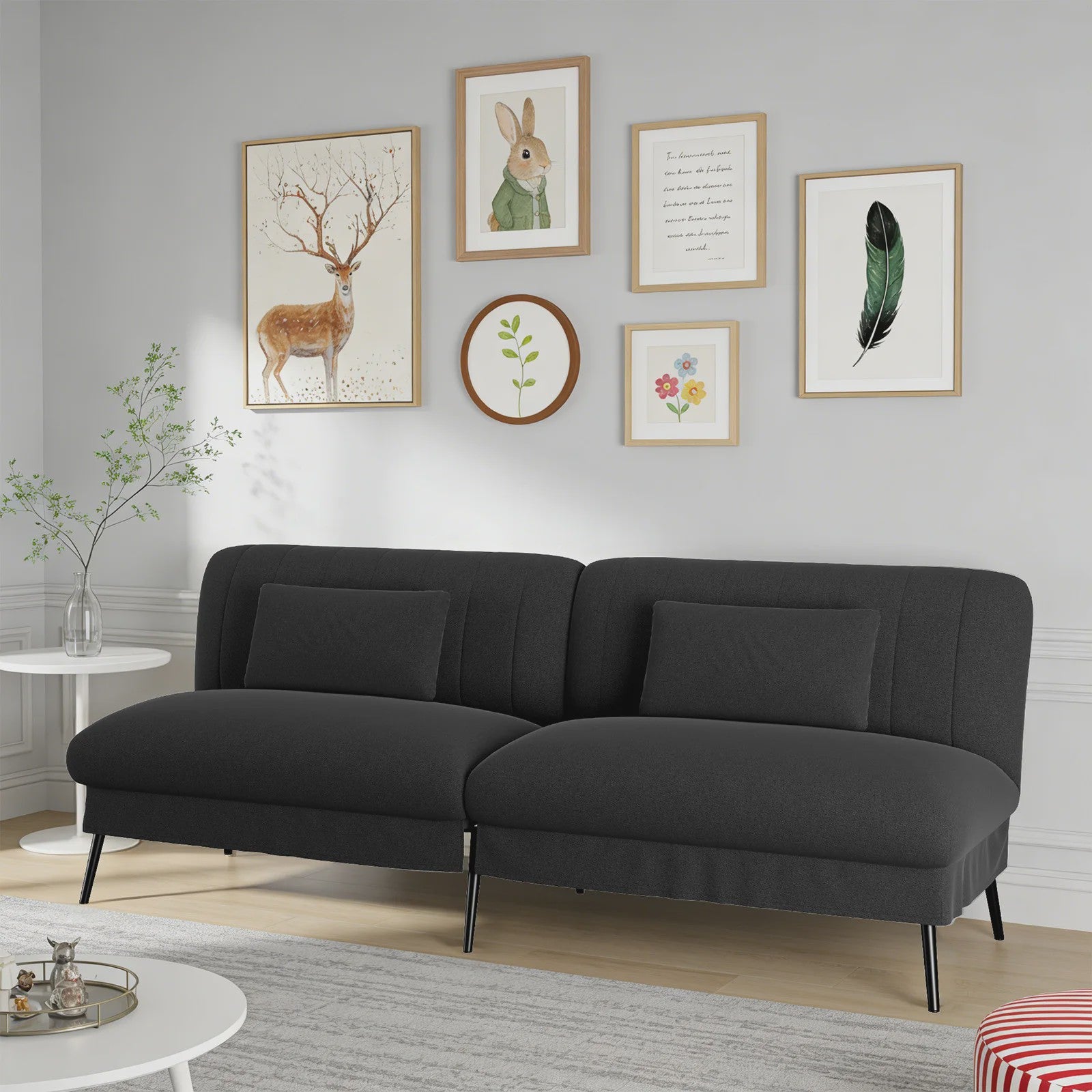 COMHOMA Multifunctionele Sofa Bed - 2-in-1 Slaapbank met Groot Ligvlak