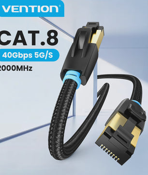 Vention Cat8 Ethernet Kabel SFTP 40Gbps 2000MHz - Razendsnel Internet & Gaming