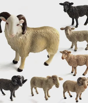 Realistisch Sierfiguur Schaap of Geit - Boerderijdier Model voor Miniatuur Tuin & Huisdecoratie
