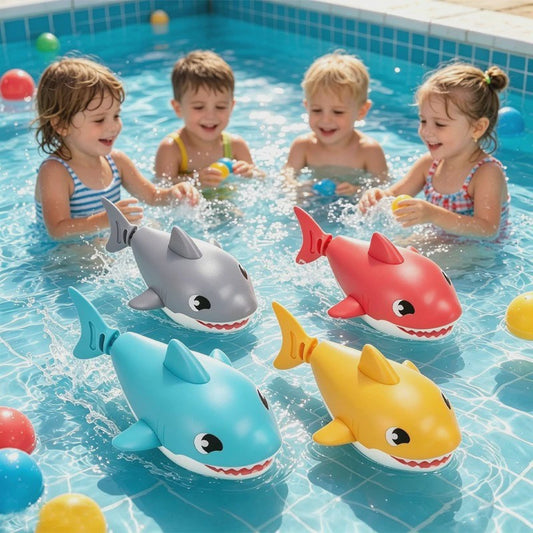 Schattig Haai Water Speelgoed met Opwindmechanisme - Perfect voor Bad & Zwembad