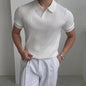 Herentrui Poloshirt Korte Mouw Gebreid - Zomer Casual Fashion