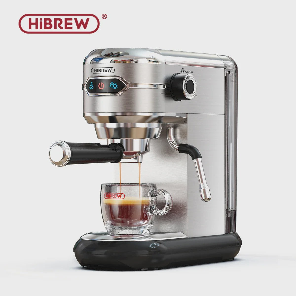HiBREW H11 Espressomachine - 20 Bar, Semi-Automatisch, RVS, Compact & Veelzijdig