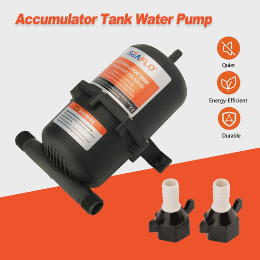 Draagbare Water Accumulator Tank 0.75L - 125 PSI voor Boot, RV en Jacht