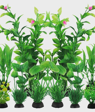 Set van 10 Kunstmatige Aquariumplanten Groen - Decoratie voor Vistank