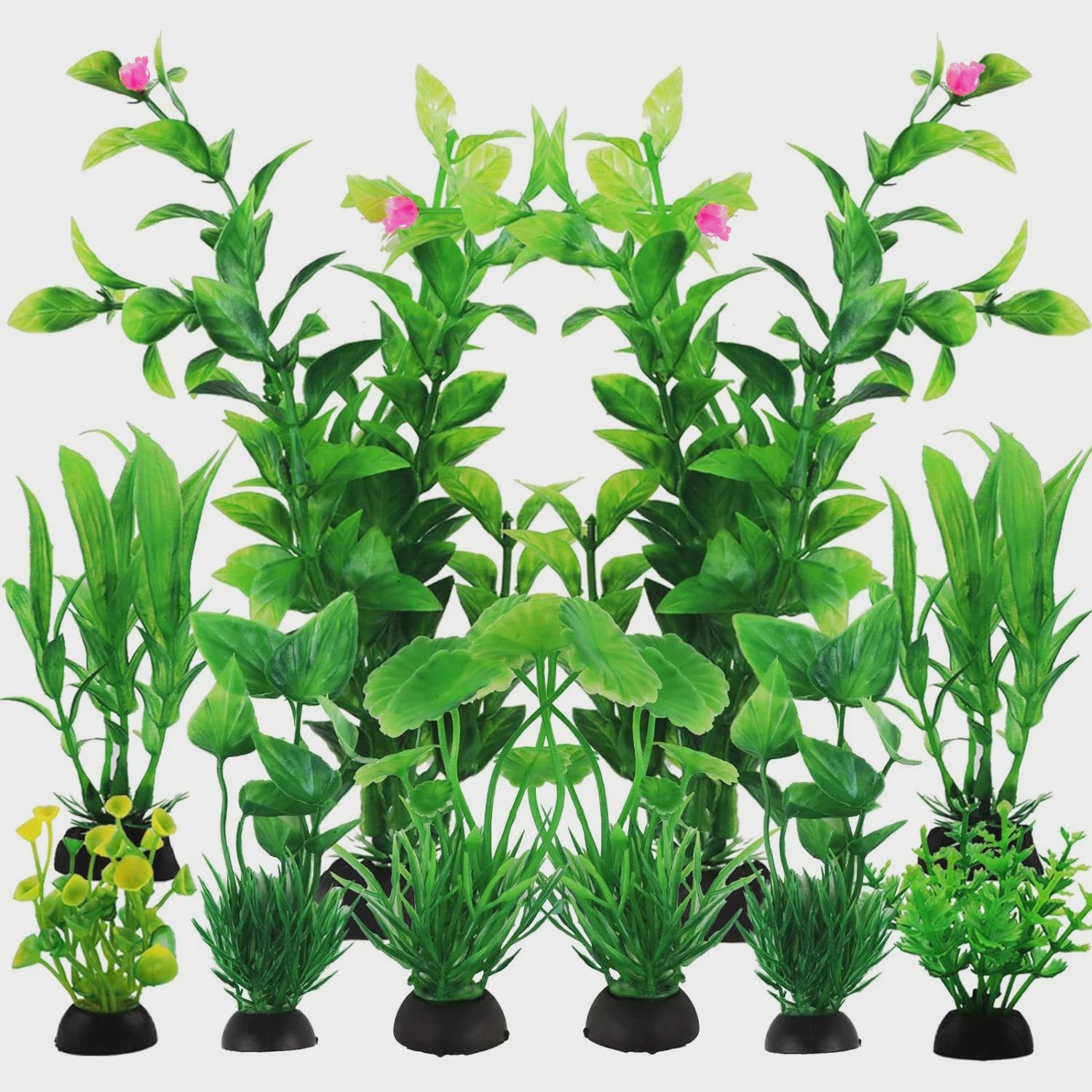 Set van 10 Kunstmatige Aquariumplanten Groen - Decoratie voor Vistank