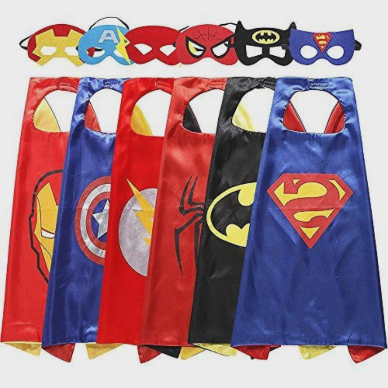Superheld Cape en Masker Set - Kinderen Cosplay Verkleedkostuum