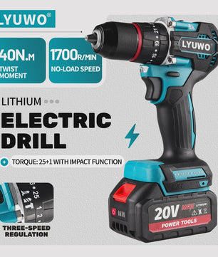 LYUWO 20V Brushless Accu Klopboormachine & Schroefmachine | 4.0Ah Batterij