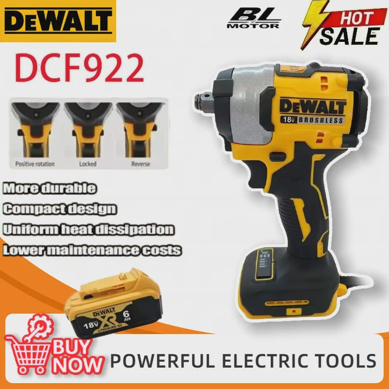 Dewalt DCF922 Accu Slagmoersleutel - Krachtige Borstelloze Motor met Variabele Snelheid