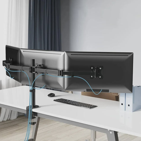 Drievoudige Monitor Bureau Mount - Verstelbare Arm voor 3 Schermen (13-27 inch)