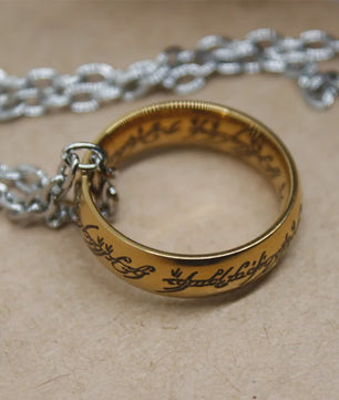 Lord of the Rings Ring van Macht - Roestvrij Staal Verlovingsring voor Mannen & Vrouwen
