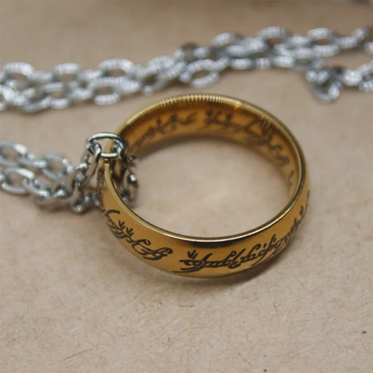 Lord of the Rings Ring van Macht - Roestvrij Staal Verlovingsring voor Mannen & Vrouwen