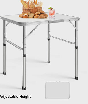Lichtgewicht Aluminium Campingtafel - Opvouwbaar, Draagbaar & Verstelbaar in Hoogte
