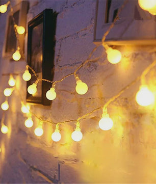 10M LED Bolletjes Lichtsnoer - USB & Batterij - Sfeerverlichting voor Tuin, Kerst, Slaapkamer & Feest