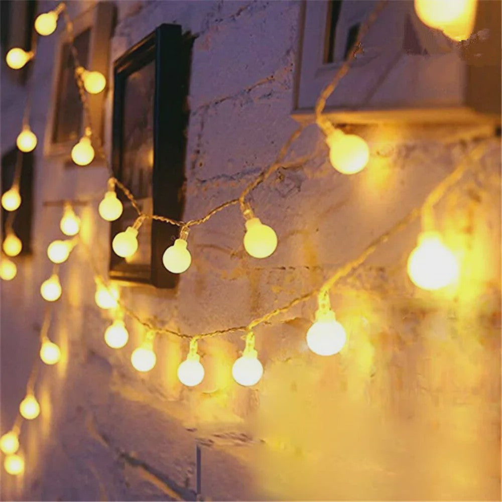 10M LED Bolletjes Lichtsnoer - USB & Batterij - Sfeerverlichting voor Tuin, Kerst, Slaapkamer & Feest
