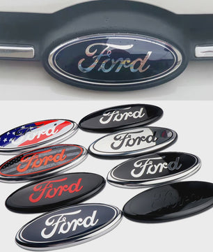 Ford Embleem Stickers - Set van 8 Stuks - Hood, Bonnet & Trunk - Universeel