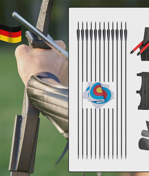 Recurve Boog Set voor Beginners: 20-40 LBS Boog, Pijlen, Armbeschermer & Vingerbeschermer