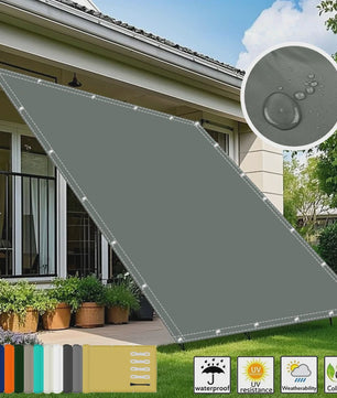 Waterdicht UV-Beschermend Schaduwdoek met Oogjes - Veelzijdig voor Tuin, Camping & Terras