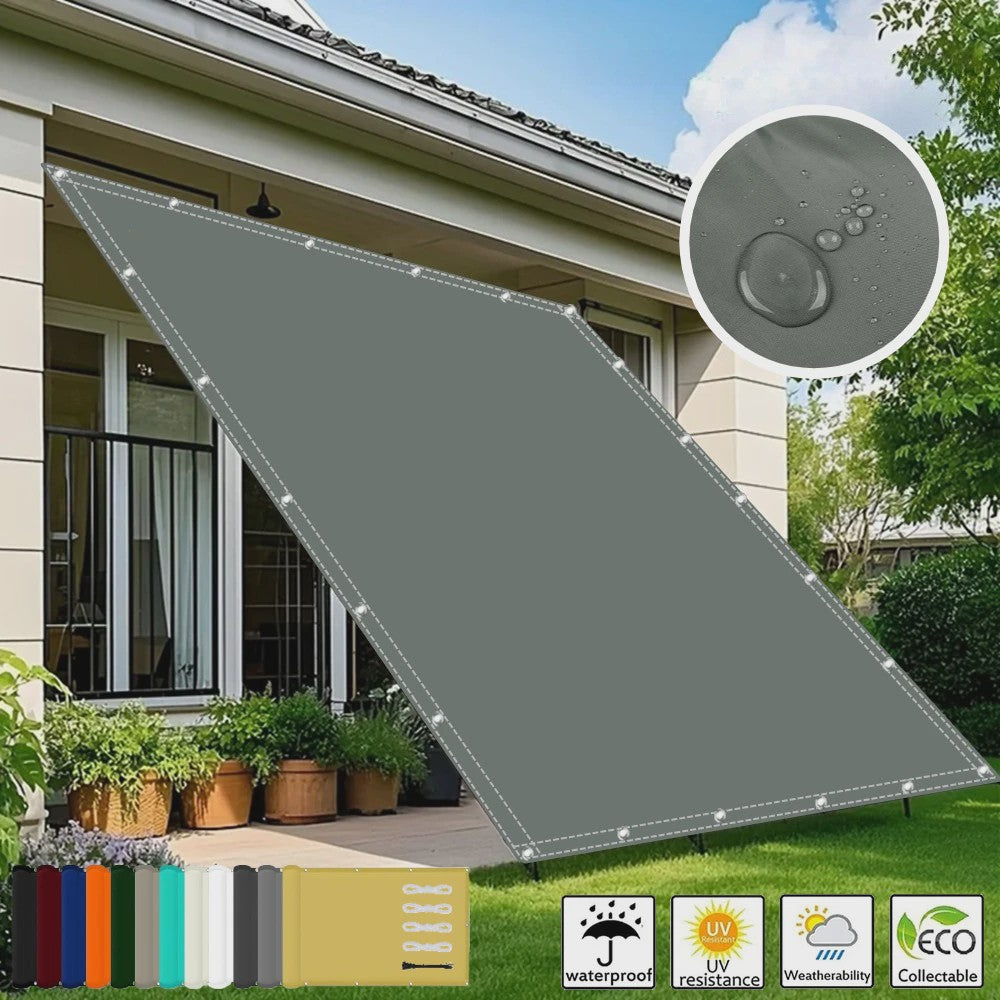 Waterdicht UV-Beschermend Schaduwdoek met Oogjes - Veelzijdig voor Tuin, Camping & Terras