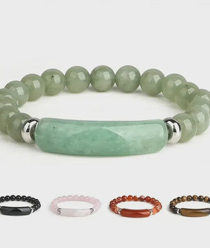 Handgemaakte Edelsteen Armband met Turquoise & Malachiet - Energie & Yoga