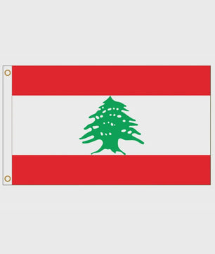 Libanon Vlag 90x150cm - Nationale Vlag & Decoratie Banner
