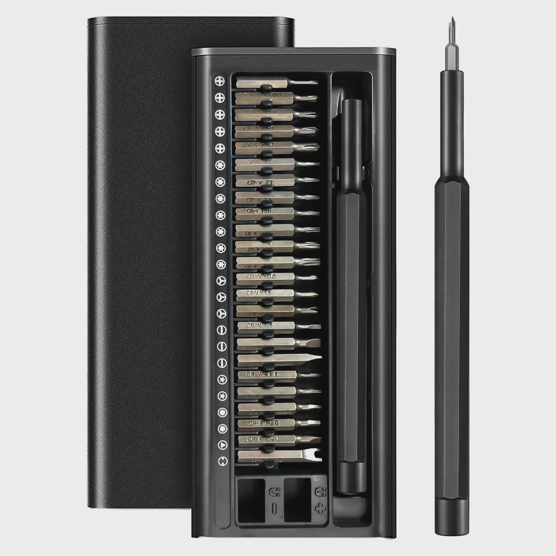 26-delige Precisie Schroevendraaierset met 24 Magnetische Bits en Ingebouwde Magnetizer