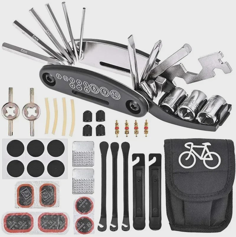 Multifunctionele Fietsreparatieset: Alles-in-één Gereedschap voor Onderweg