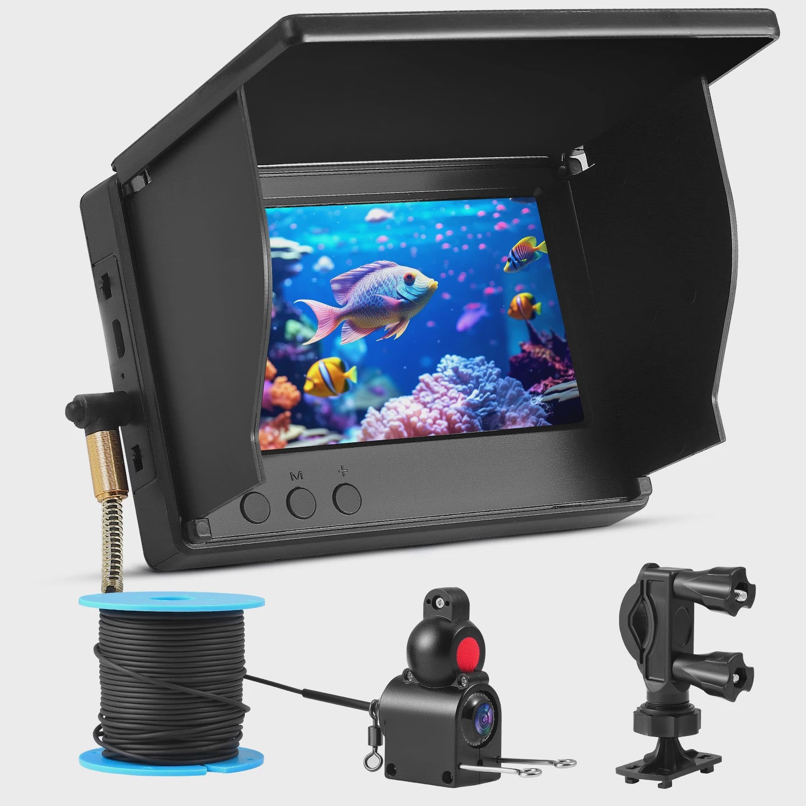Waterdichte Onderwater Viscamera met 4.3" Kleurenscherm en Nachtzicht