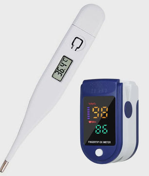 Digitale Medische Thermometer & Vinger Pulse Oximeter - Betrouwbare Lichaamstemperatuur & Zuurstofmeting
