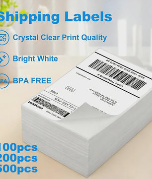 Verzendlabels 10x15cm (4"x6") - Zelfklevend Thermisch Papier voor Labelprinters