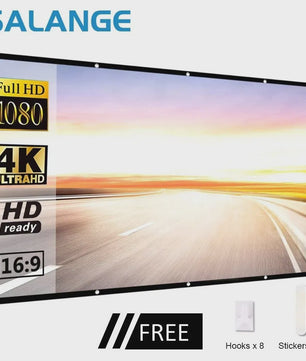 Opvouwbaar Projectorscherm 60-150 Inch 16:9 Full HD 4K Buiten & Binnen