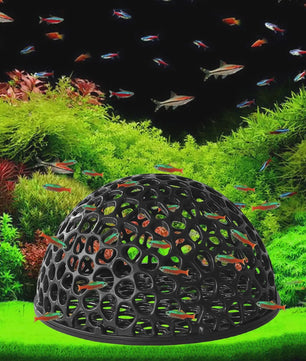Aquarium Schuilplaats Koepel - Perfect voor Garnalen & Betta Vissen