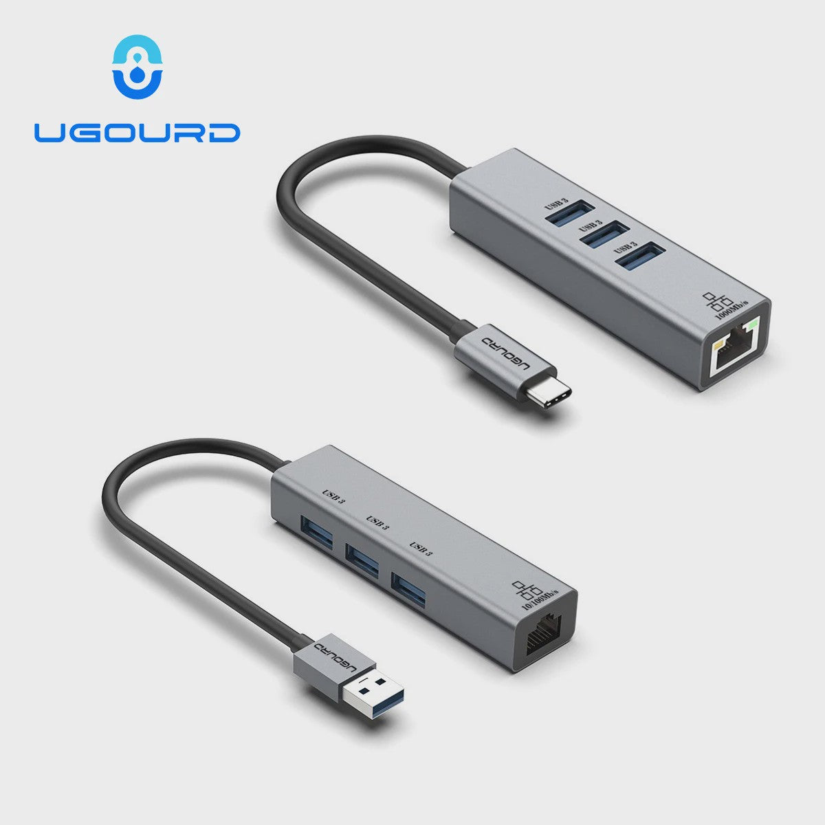 USB-C Docking Station met Gigabit Ethernet (1000Mbps) en 3x USB 3.0 Poorten | 100W PD