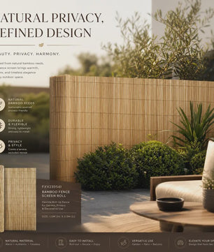 Natuurlijke Rietenschutting 100x1000cm - Privacy & Decoratie voor Tuin en Balkon
