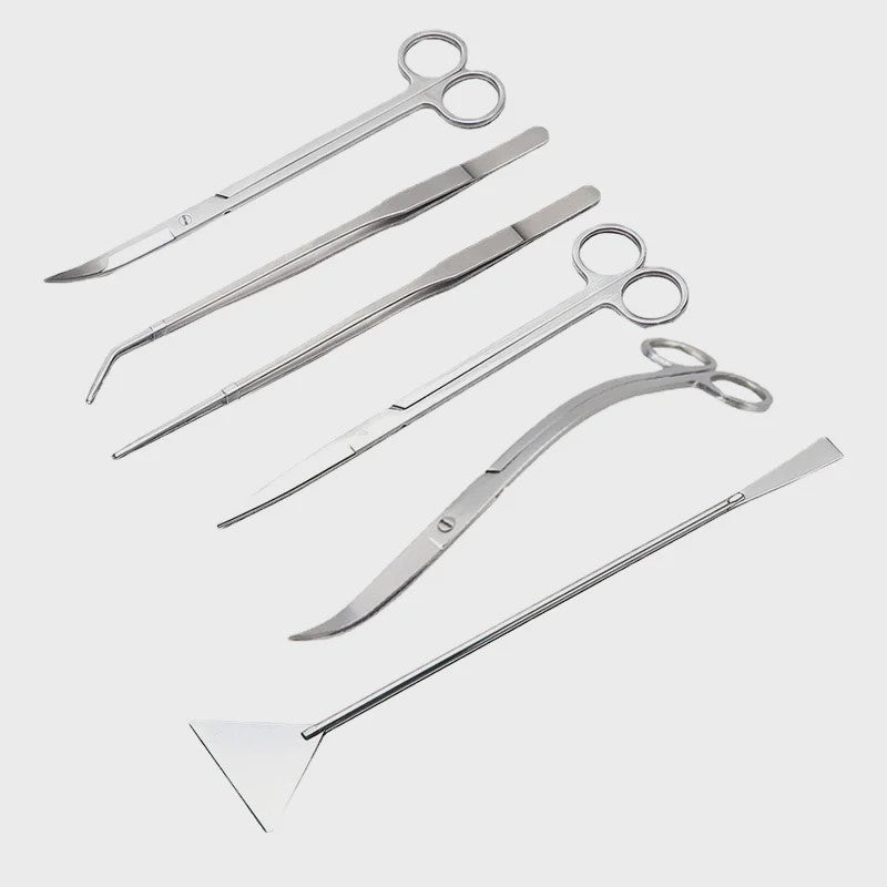 Professionele Aquarium Gereedschap Set: Roestvrij Staal Scharen & Tweezer