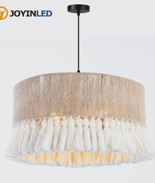 Handgemaakte Boho Hanglamp van Hennep Touw - 50cm - Scandinavische Stijl