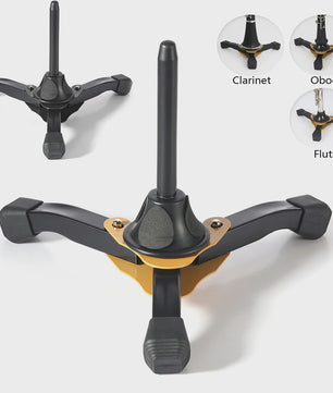 Draagbare Opvouwbare Tripod Stand voor Klarinet, Fluit, Hobo - Lichtgewicht & Antislip