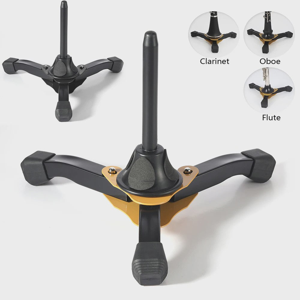 Draagbare Opvouwbare Tripod Stand voor Klarinet, Fluit, Hobo - Lichtgewicht & Antislip