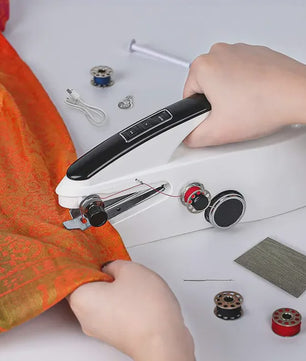 Mini Naaimachine Handheld - Draadloos, 2 Snelheden, Ideaal voor Snelle Reparaties