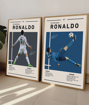Cristiano Ronaldo Poster - Voetbal Ster Canvas Schilderij voor Jongenskamer