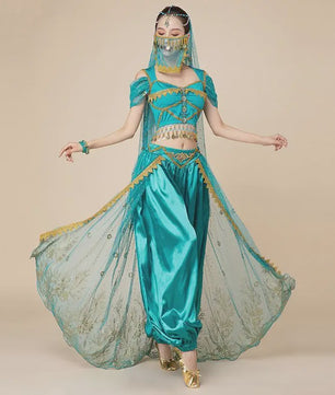 Prachtig Belly Dance Kostuum - Princess Stijl Outfit voor Dames | Dans, Feest & Halloween