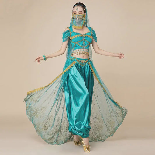 Prachtig Belly Dance Kostuum - Princess Stijl Outfit voor Dames | Dans, Feest & Halloween