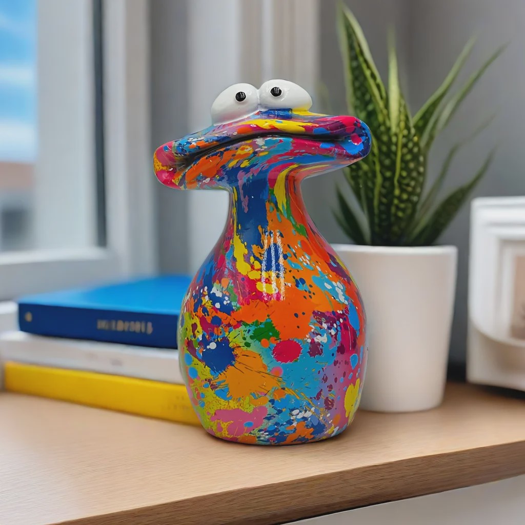 Karakteristieke Kikker Resin Figuur - Vrolijke Decoratie voor Huis, Kerst & Halloween