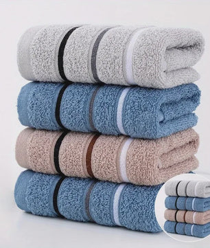 Pluche Katoenen Handdoekenset - Zacht & Absorberend, Diverse Kleuren