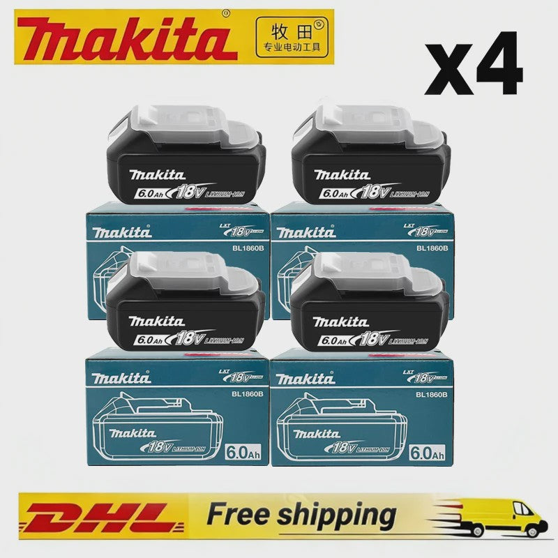 Makita 18V 6.0Ah Li-ion Accu BL1860 LXT - Krachtige Vervanging voor 18V Gereedschap