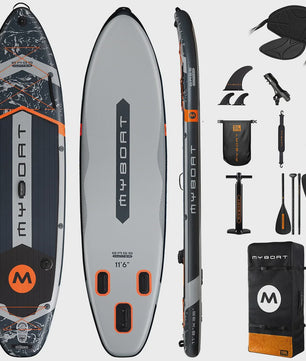 Myboat Opblaasbaar SUP Board 11'6'' Extra Breed - Ideaal voor Vissen & Staand Peddelen