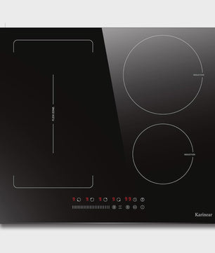 Karinear 60cm Inductie Kookplaat met Flex Zone, 4 Zones, Booster & Timer