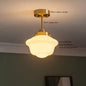 Japanse Glazen Hanglamp – Minimalistisch Nordic Design – LED E27 – Verstelbaar Snoer 200 cm – Sfeervolle Interieurverlichting