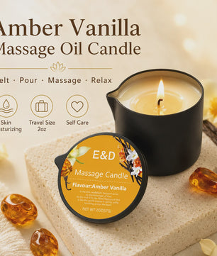 Luxe Massage Olie Kaars - Aromatherapie voor Ontspanning & Huidverzorging