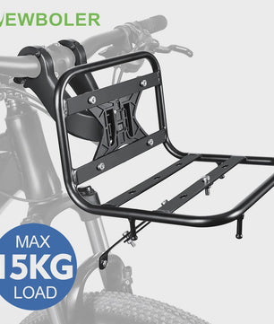 NEWBOLER Fiets Voordrager Bagagerek - Robuust IJzeren MTB Fiets Accessoire met 15kg Draagvermogen