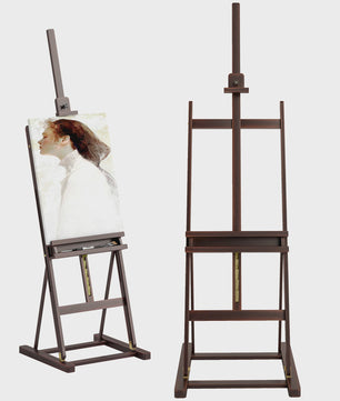 Vinsetto Houten Schildersezel - Verstelbare Hoogte 171-230cm, Kantelbaar tot 80°, Met Opbergvak